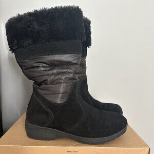 Lands’ End Women’s Drift Snow Boots Black Size 6